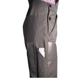 Screed work trousers made of elastic stretch material